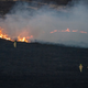 Fires burning the British countryside in February.